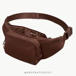 EUC Lululemon Everywhere Sling Bag Purse 2.5L, Brown Earth